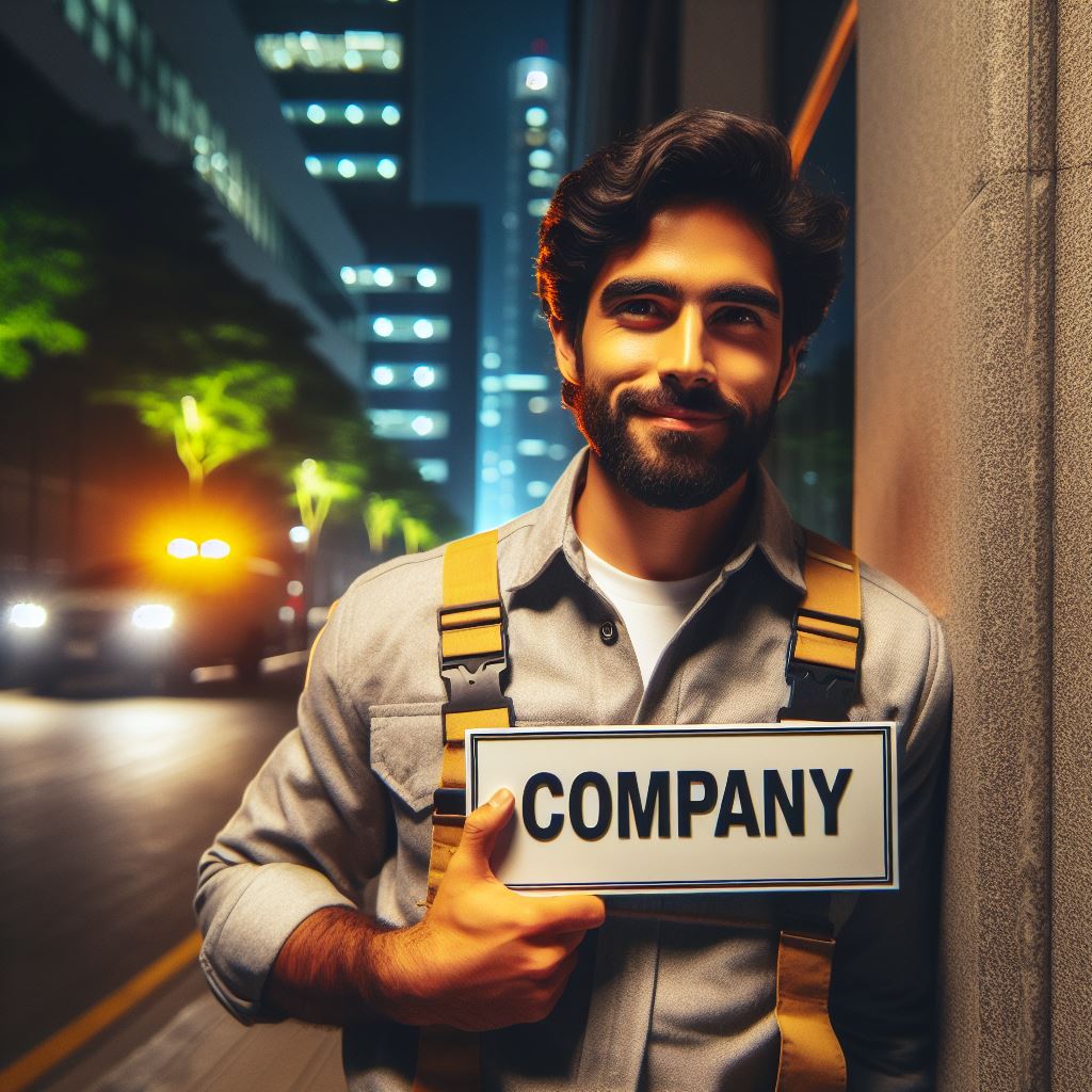 papan nama perusahaan outdoor