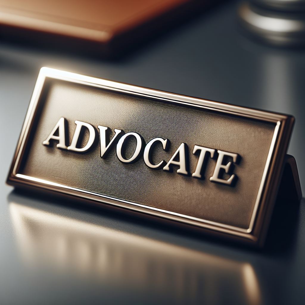 papan nama advokat