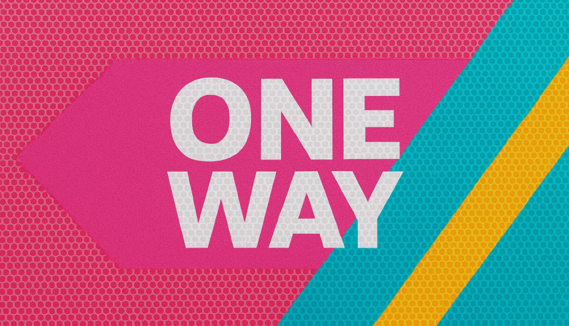Stiker One Way