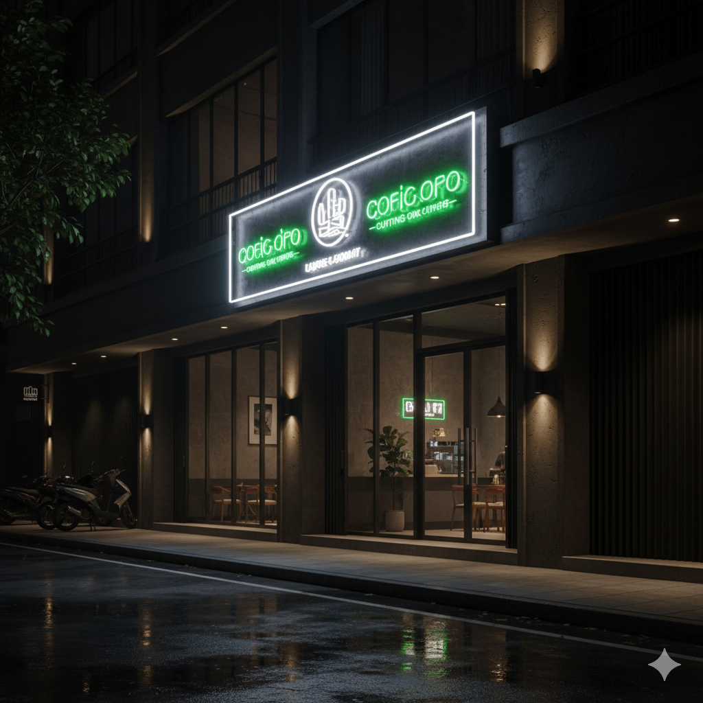 Neon Box Cutting Sticker