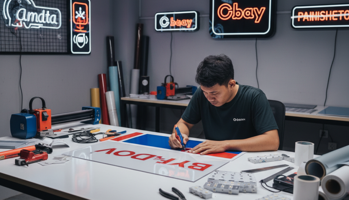 Neon Box Cutting Sticker